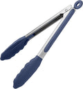 U-Taste Kitchen Tong for Cooking, 480ºF Heat-Resistant, 9in/Midnight Blue