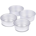 HomeMall 4 x 2 inch Round Cake Pan Set of 4, Aluminum Baking Pans for Mini Cakes, Heavy Duty Non-Stick, Evenly Baking Tools for Home Kitchen, Birthday Wedding Anniversary