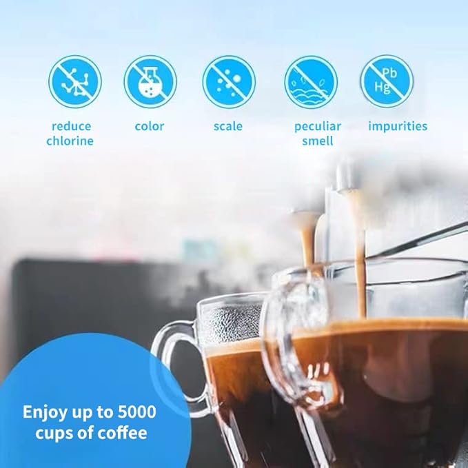 4 Pack Coffee Machines Water Filter Compatible with Philips Saeco AquaClean