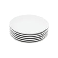Miicol Ceramic Appetizer Plates Set of 6, White Dessert Plates 8 Inch