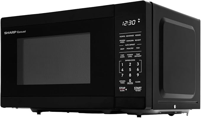 Sharp SMC0760KB 0.7 cu. ft. 700W Black Countertop Microwave Oven