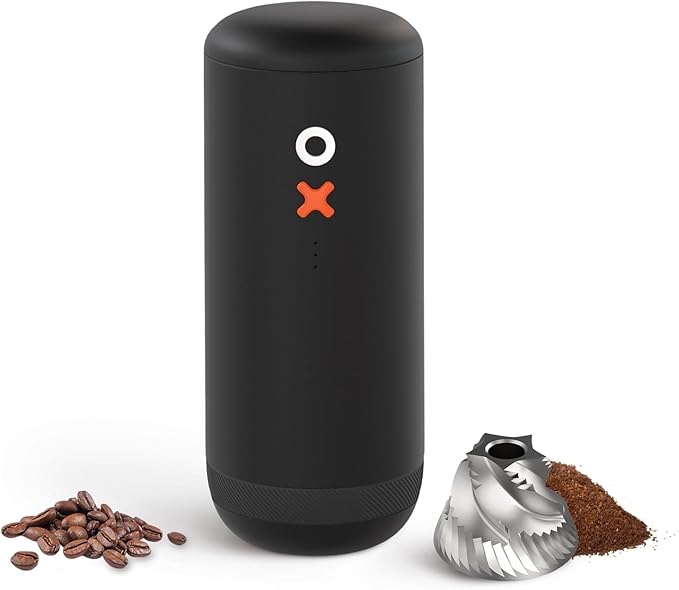 Nuttii Burr Portable Coffee Grinder, Electric Quiet Adjustable Conical Burr
