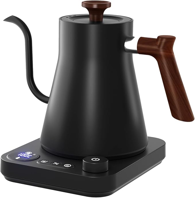 Gooseneck Electric Kettle, Black, 0.9L