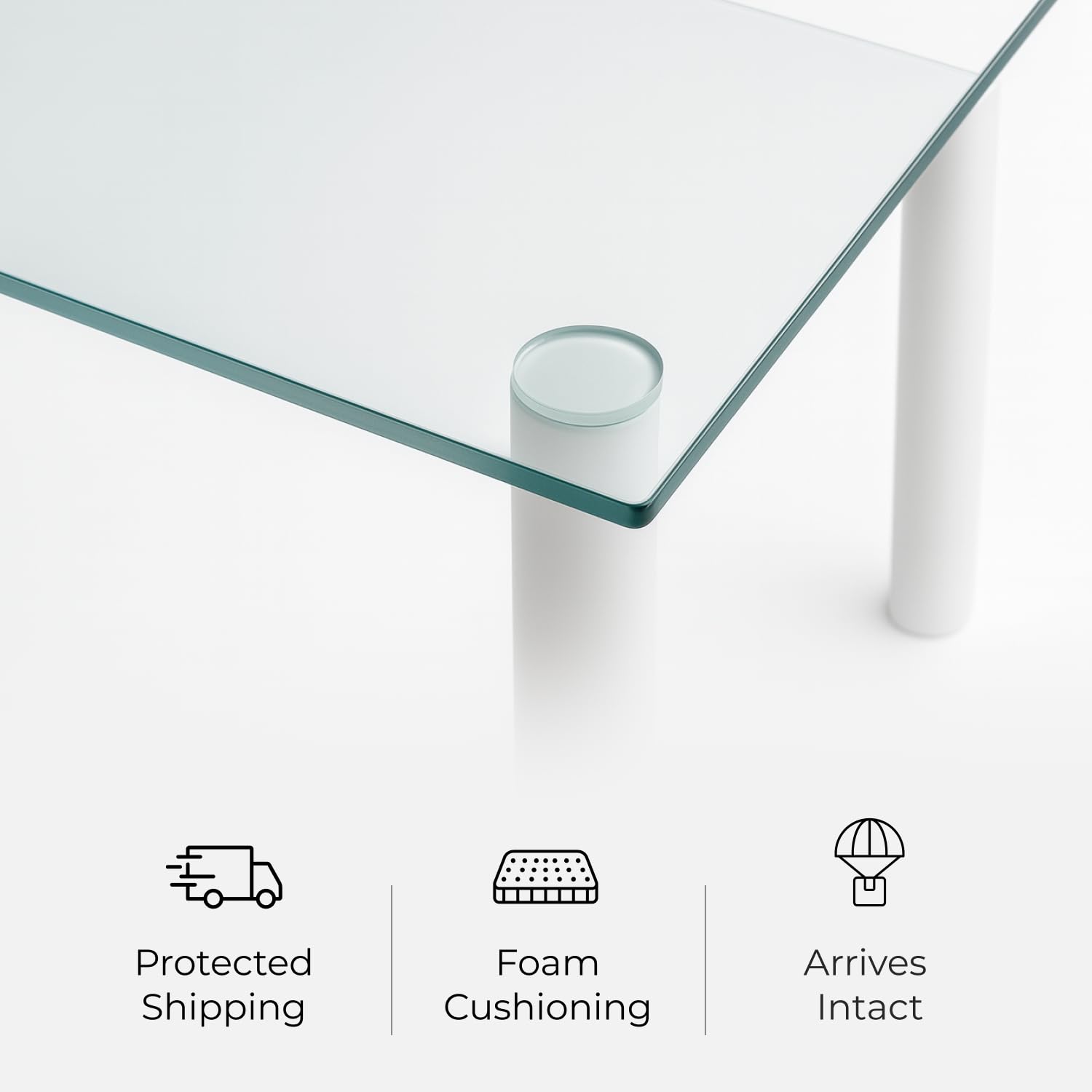 42 x 72" Tempered Glass Table Top with 1/4" Thickness, Flat Polished Edge and Safety Corners Clear Surface Replacement for Dining, Coffee or Office Tables Scratch Resistant by Fab Glass and Mirror