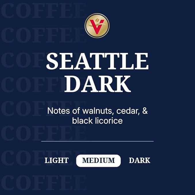 Victor Allen's Seattle Dark, Dark Roast, 80 Count, Single Serve Coffee Pods