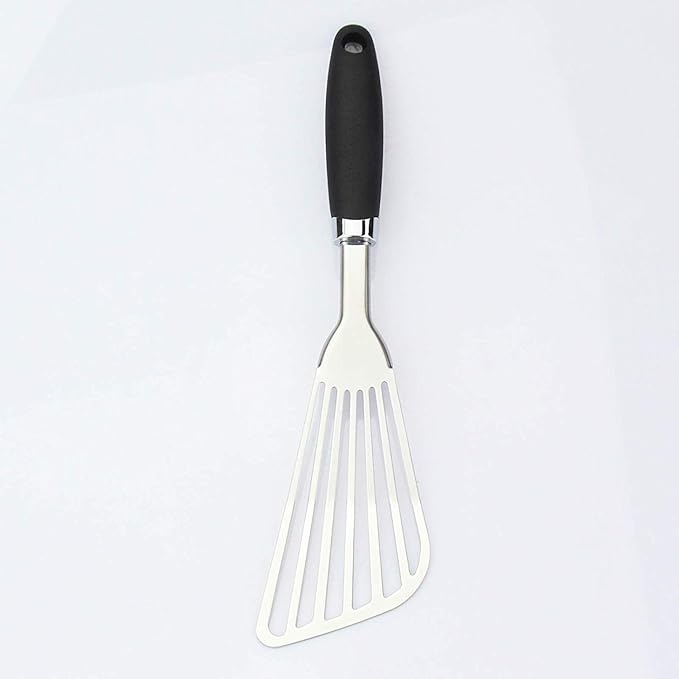 JXWING 304 Stainless Steel Fish Spatula, Thin Flexible Slotted Turner