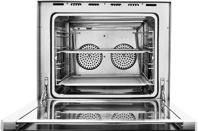 KWS CO-3 1600W Commercial Countertop Convection Oven, 2 Cu. Ft. - 120V, 4-Tier Toaster w/Front Glass Door, Electric Baking Oven