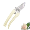 Leize Pruning Shears, Gardening Hand Pruner, Floral Shears, Strong Pruner for Flowers, Branches and Leaves (CreamA)