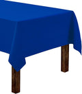 Gee Di Moda Rectangle Tablecloth - 60 x 126 Inch Royal Blue Table Cloth for 8 Foot Rectangle Tables - Heavy Duty Washable Fabric - for Holiday Party, Dinner, Weddings, Baby Shower & Events