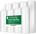 O2frepak 8RL Vacuum Sealer Bags Rolls 8"x20'(4)+11"x20'(4) for Food Storage