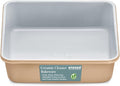 Square Cake Pan - Aluminized Steel, Ceramic Non-Stick Coating, Non-Toxic, Ideal Size, Heavy-Duty, Elevate Your Baking with Durability and Style!