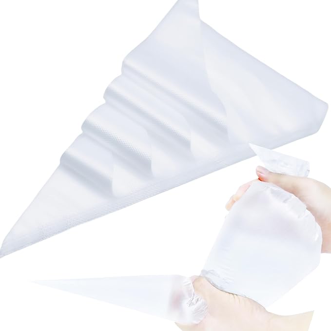 Kitchsphere XXXL 26 Inch Piping Bags 100pk, Anti-Burst Knot-to-Seal Pastry