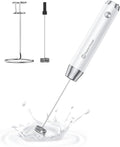 Maestri House LunaFro Rechargeable Milk Frother,Stand & 2 Detachable Whisks