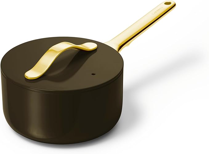 Caraway Non-Stick 3 qt Ceramic Sauce Pan with Lid