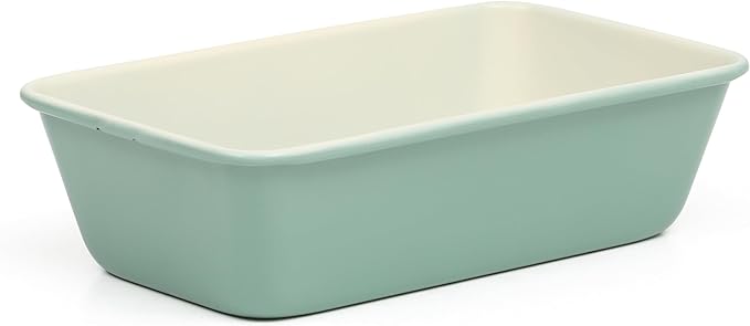 Martha Stewart Gallen 9 Inch Nonstick Carbon Steel Loaf Pan – Teal, Durable Bakeware for Even Baking and Easy Release