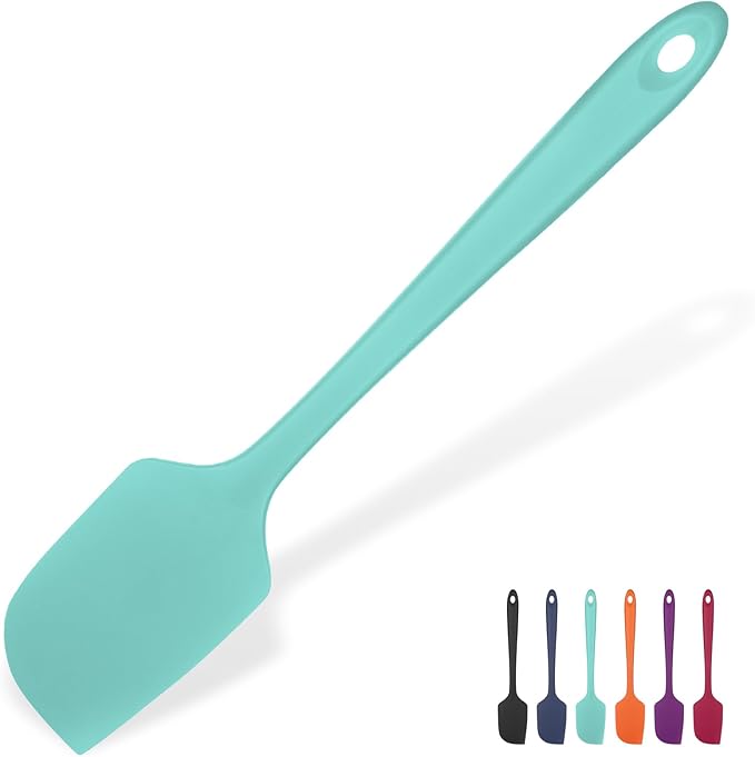 U-Taste Silicone Large Spatula, 600ºF High Temp Scraper, 11.38in, Aqua Sky