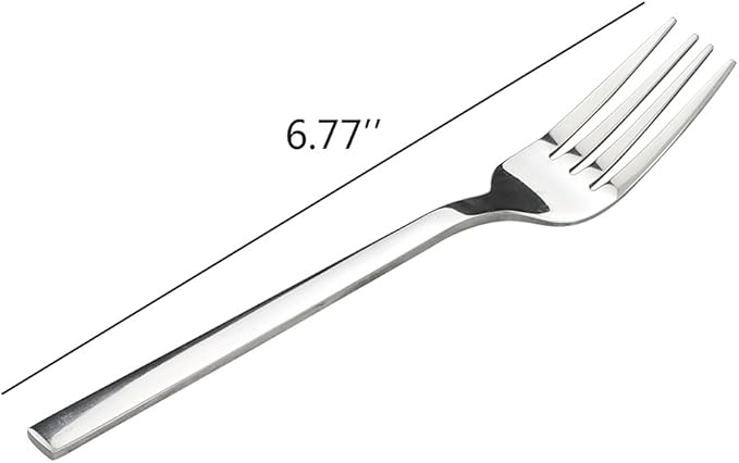 Doryh 12-Piece Stainless Steel Dessert Forks Set
