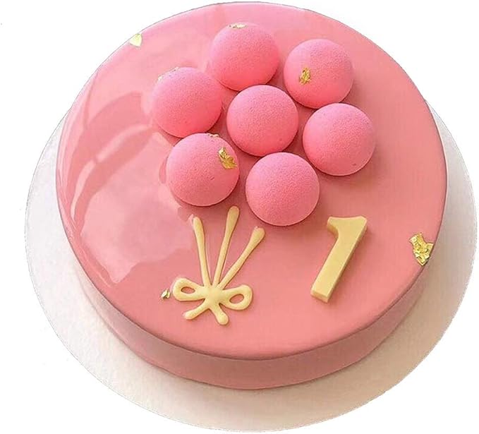 OCPO Kitchen 3D Mini Ball Silicone Mousse Cake Mold, 15 Cavities