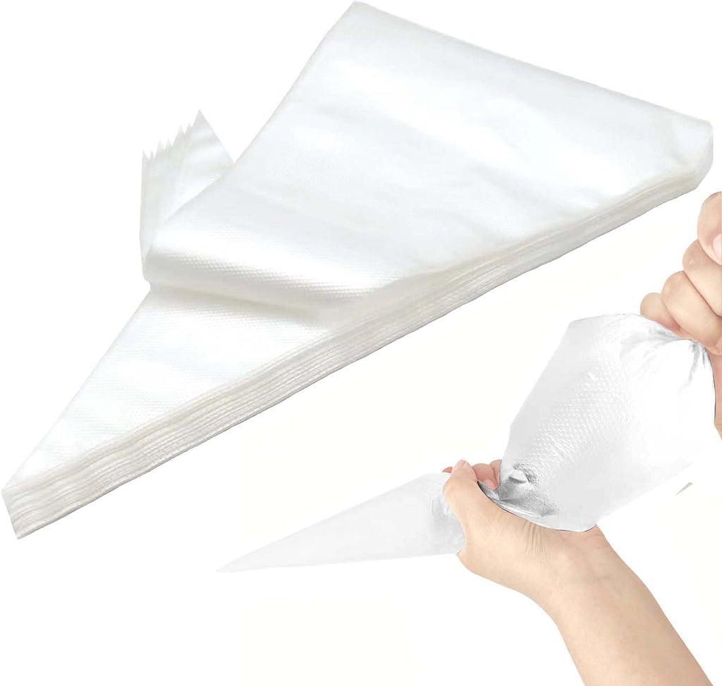 AMBESTAR 26 Inch Icing Piping Bags, 200 Pcs XXL Anti Burst Pastry Bags, Frosting Piping Bags Disposable for Wedding Cake, Birthday Party Dessert, Cupcake Decorating