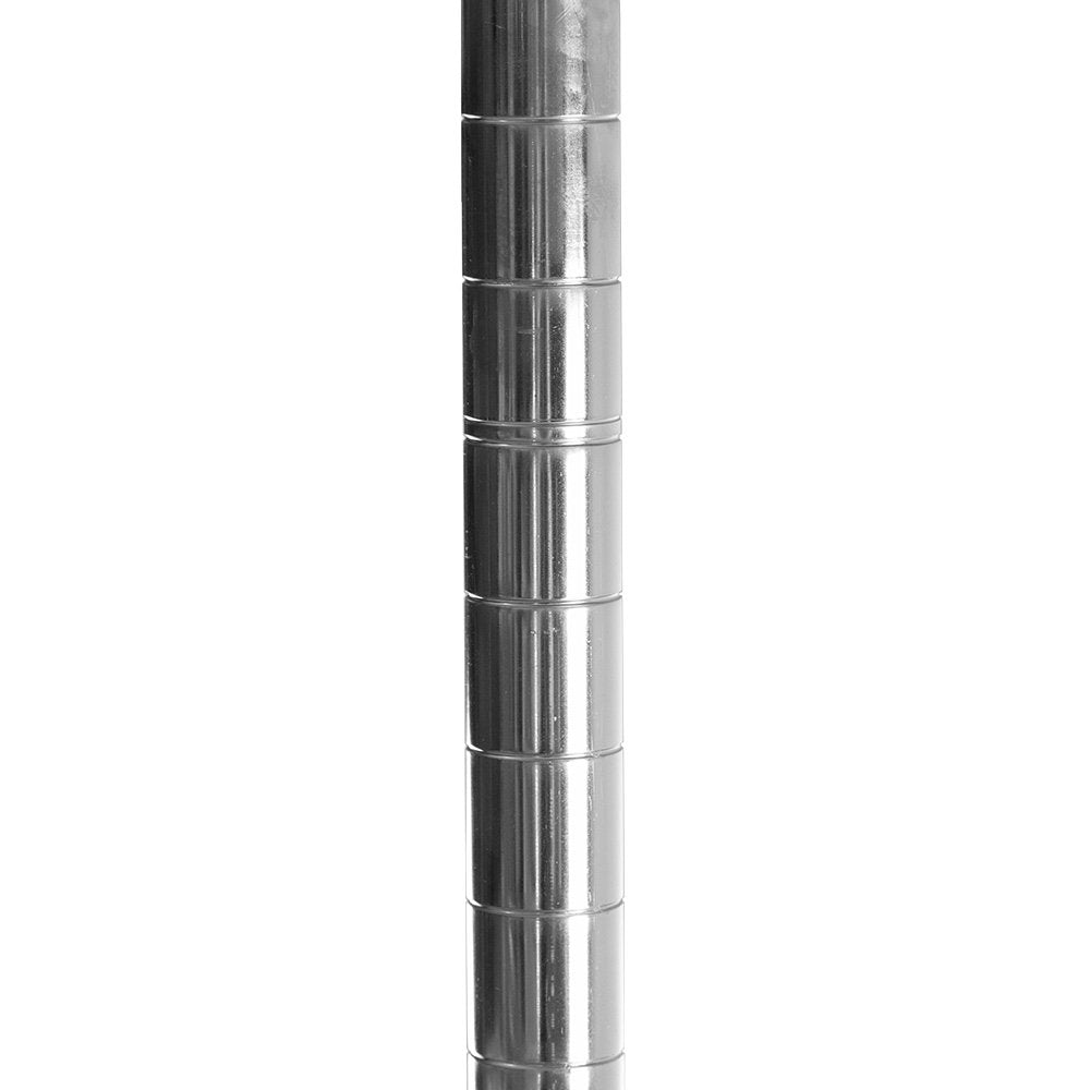 Shelving Inc. 14" d x 18" w Chrome Wire Shelving with 2 Tier Shelves, Weight Capacity 800lbs Per Shelf