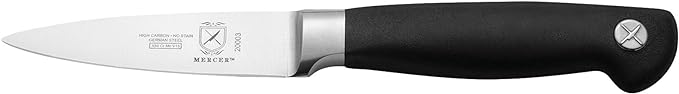 Mercer Culinary M20050 Genesis 6-Piece Wood / Glass Knife Block Set
