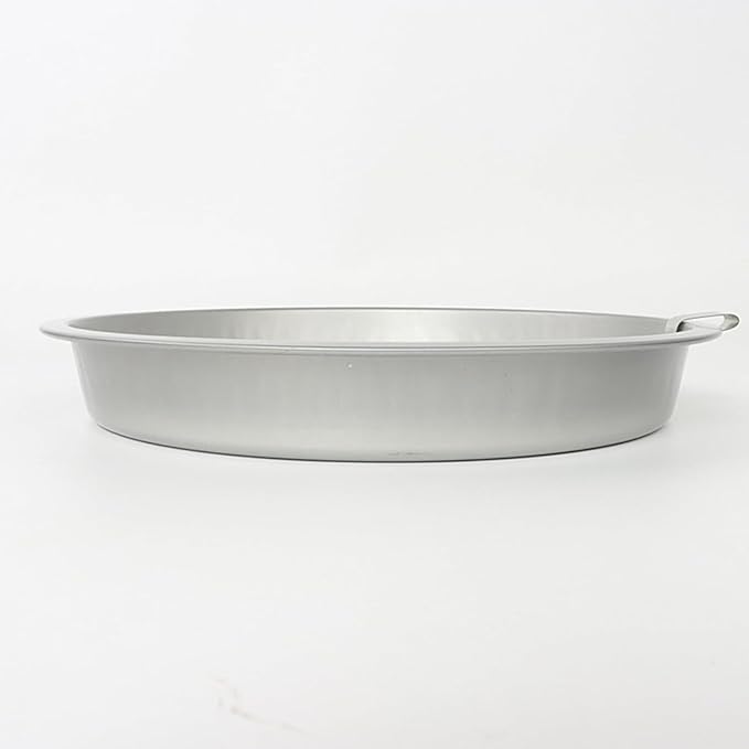 JKWRRRKS Easy Release Pans Round with Lever, 9.7" Quick Release Easy-Out Cake Pan Set,Baking Tools Pans Stainless Steel Round,Apple Pie Bake & Serve Sets, For All Kinds of Bases (2)