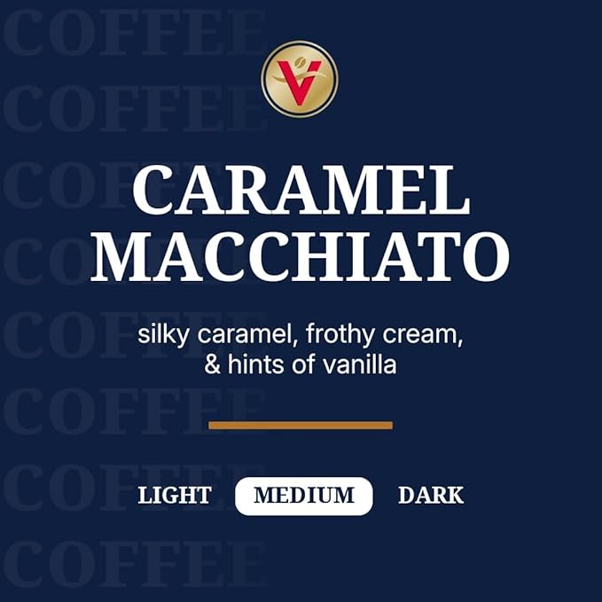 Victor Allen Coffee, Caramel Macchiato Single Serve K-cup, 80 Count (Compatible with 2.0 Keurig Brewers)