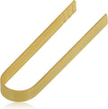 Morikuru Mini Bent Bamboo Tongs, 3.93-Inch (100mm), Small Serving Tongs for Condiments & Pickles, Tabletop Utensils, Made in Japan