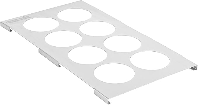 Restaurantware Squeeze Bottle Organizer - 1 Count - 12.795 x 7.087 x 0.394 Inches Stainless Steel Condiment Holder - Pan-Compatible Bottle Holder - Silver