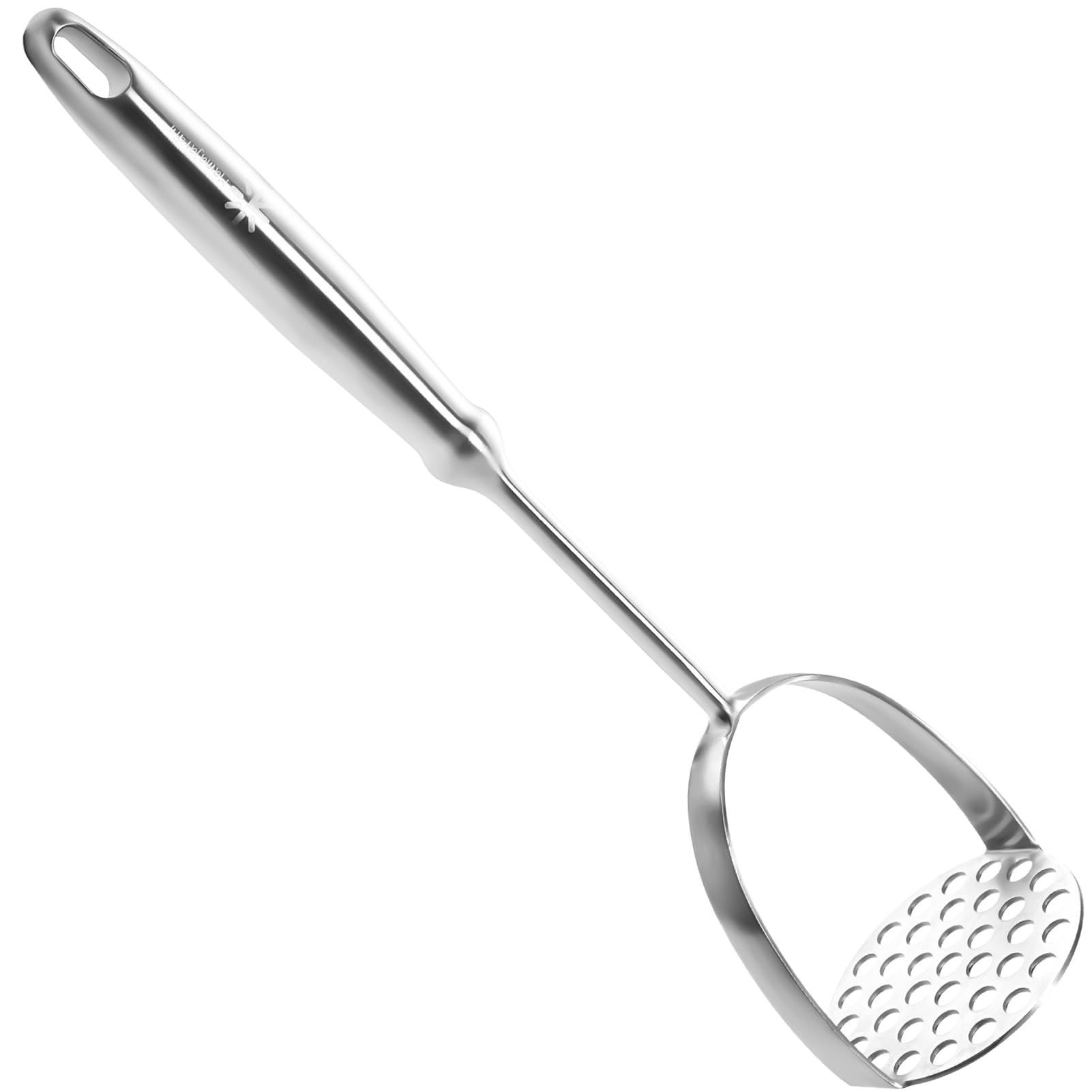 Potato Masher Stainless Steel - Mashed Potato Masher Kitchen Tool，Potato Smasher for Avocado, Tomato, Fruit & Vegetables, Pet Food, Heavy Duty Metal Bean Masher Utensil, Dishwasher Safe, 12.5-Inch