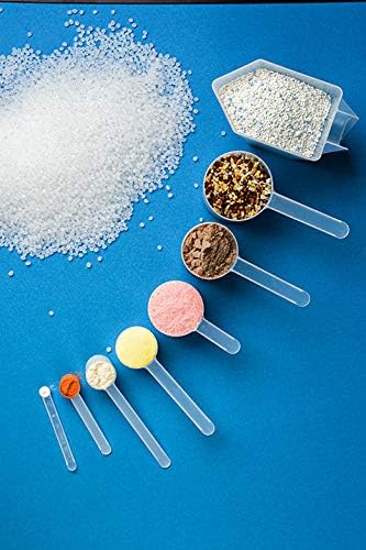 Supplement and Supply 148 mL (148 CC | 5 Oz.) Long Handle Plastic Measuring Scoop for Coffee, Protein Powder, Pet Food, Spices, Grains, Dry Goods – Food-Grade BPA-Free (Pack of 5)