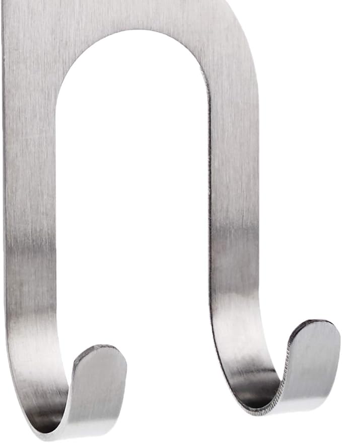 Mercer Culinary Double Hooks For Magnet Bar, Silver, 2 Pack
