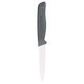 Zyliss Serrated Paring Knife – German Stainless Steel Blade with Sustainable Wheat Straw NonSlip Handle – Blade Guard Included – Dishwasher Safe – 3.9 inches - Gray
