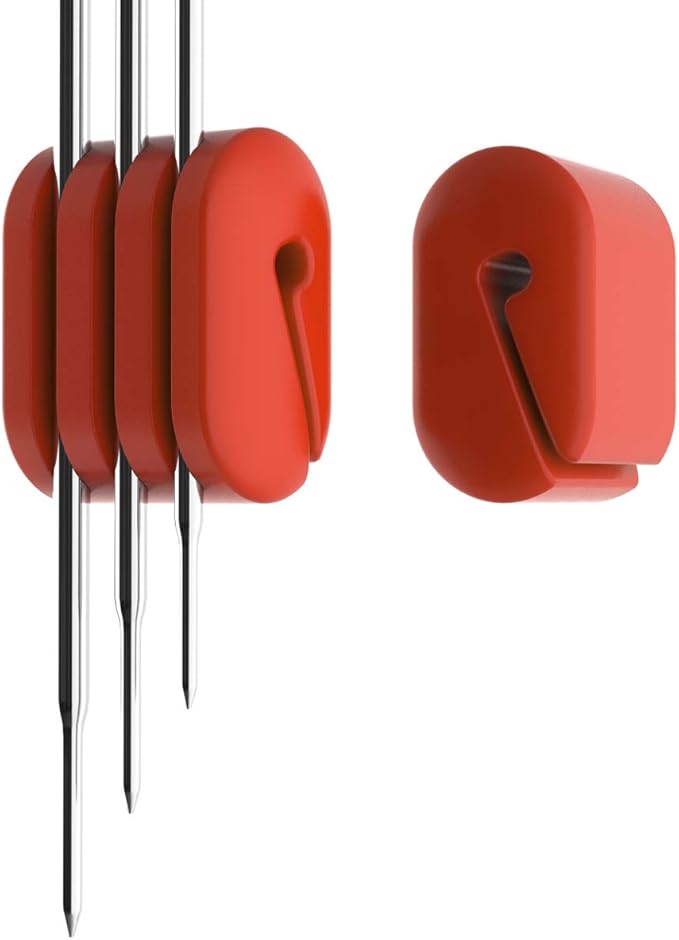 Cappec Universal Slicon Pot Clip/Cup Clip for Temperature Probe of Deep Fryer,Candy Pot, Probe Organizer (Pack of 2)