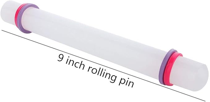 ScivoKaval Marshmallow Fondant Cake Decorating Hand Tool 12 Pcs 5 Sets Sugarcraft Gumpaste Icing Smoother Rolling Pin Trimmer Cutter Embosser Flower Scissor Modelling Accessories Supplies Kit Multi