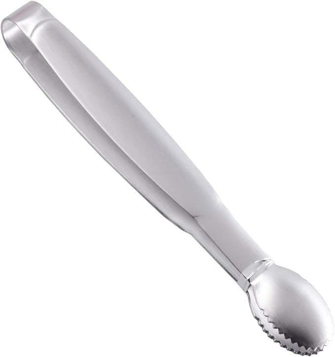 HINMAY 5" Mini Serving Tongs Tiny Stainless Steel Small Tongs, Set of 4