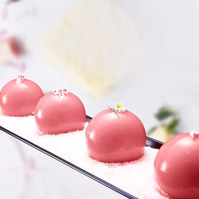 OCPO Kitchen 3D Mini Ball Silicone Mousse Cake Mold, 15 Cavities