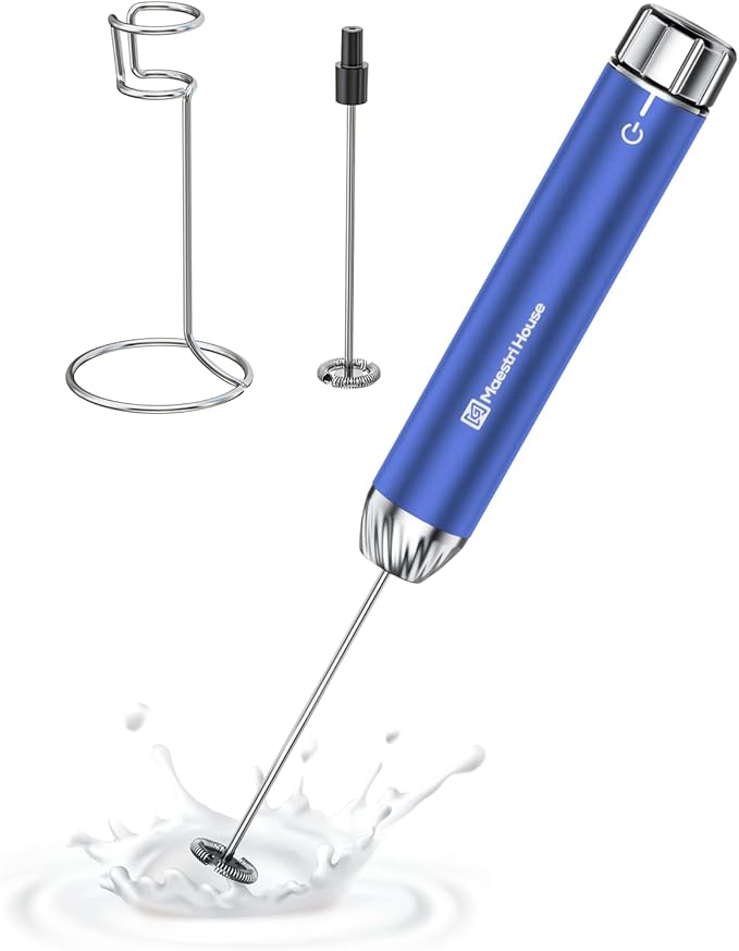 Maestri House LunaFro Max Rechargeable Milk Frother,Stepless Speed Control