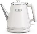 Hazel Quinn Electric Kettle, 1L/34oz Small Tea Kettle - Pearl White