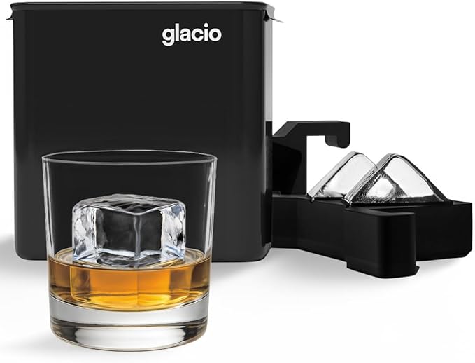 Clear Ice Maker Set, Crystal Ball & Cube Molds for Whiskey Cocktails
