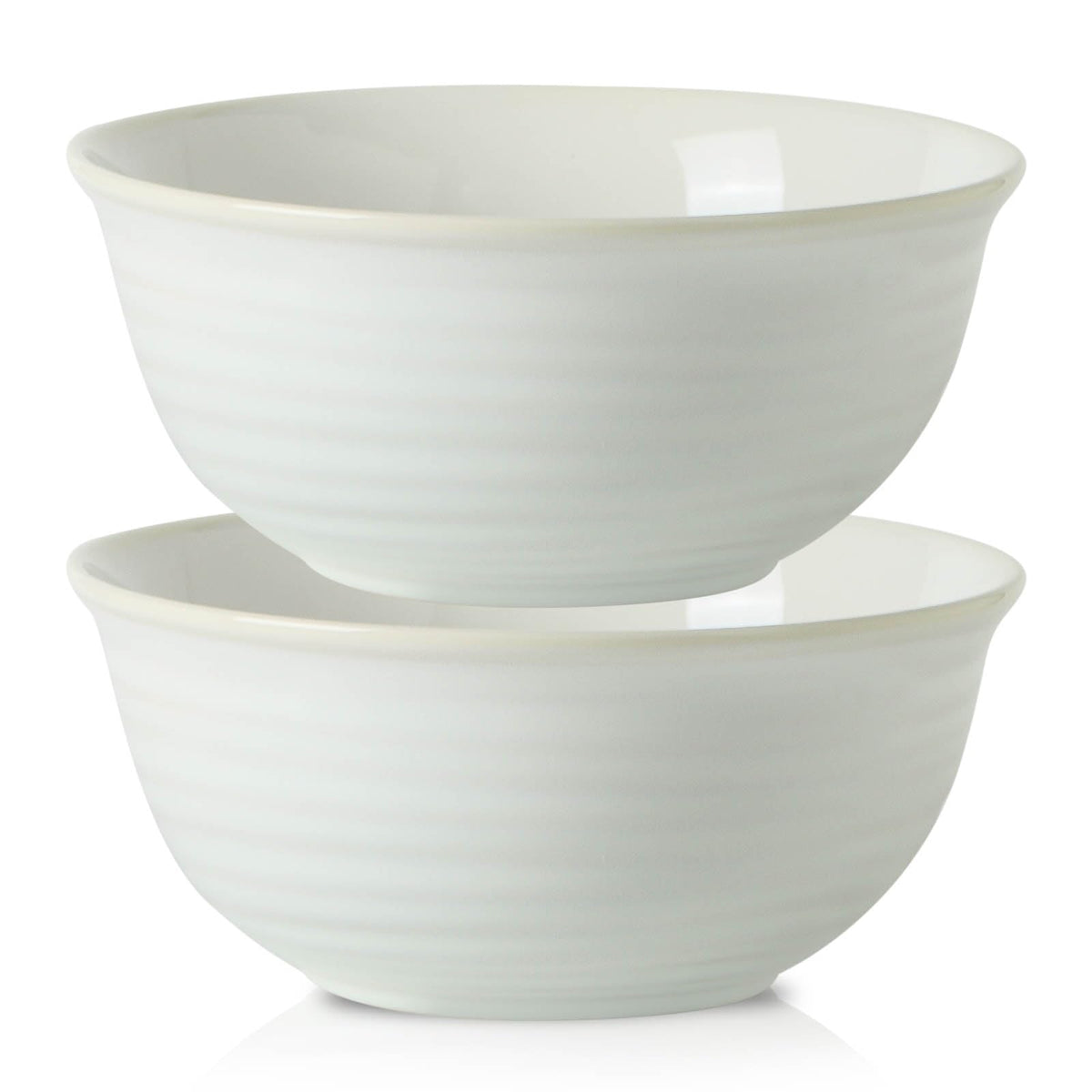 HASENSE Soup Bowls for Kitchen, 40 Ounce Large Cereal Bowls, 7 Inch Ceramic Serving Bowls for Salad Pasta Soup Popcorn, Dishwasher & Microwave Safe, Set of 4(Blue)