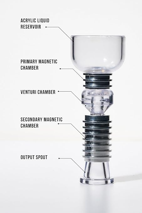 POUR a VIDA The Paz Magnetic Filtration Funnel - Stainless Steel Funnel for Smoother, Enhanced & Refined Drink Flavor - Premium Barware Essentials