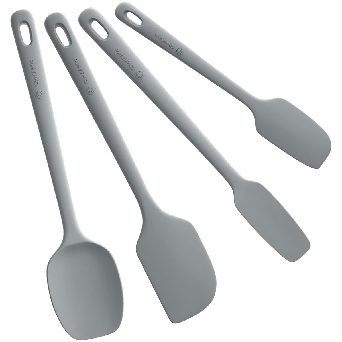 ChefAide 5 Pieces Silicone Spatulas Set, Heat Resistant Rubber Spatula