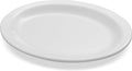 Carlisle FoodService Products Kingline Plastic Oval Platter Oval Tray for Home and Restaurant, Melamine, 12 x 9 Inches, White, (Pack of 12)