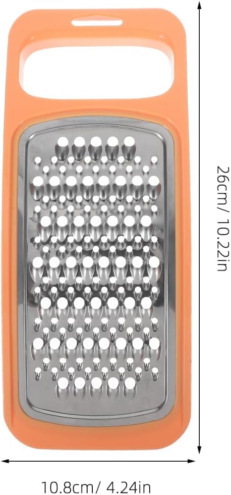SOLUSTRE Double-Sided Stainless Steel Vegetable Grater and Cheese Slicer Multifunction Kitchen Tool for Potatoes Carrots Garlic 10.23X4.25X0.59In Compact and Easy to Clean