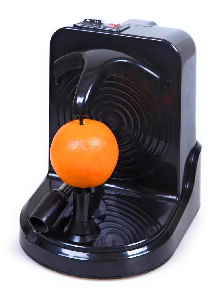 Pelamatic Electric Fruit Peeler | Automatic Orange, Apple, Potato Peeler | Durable Stainless Steel | Versatile & Easy-to-Use | Black | 9.5x7x10.5 inches | Plastic & Stainless Steel | Kitchen Appliance