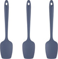 U-Taste Silicone Spoon Spatula Set of 3, 600°F High Temp, Midnight Blue