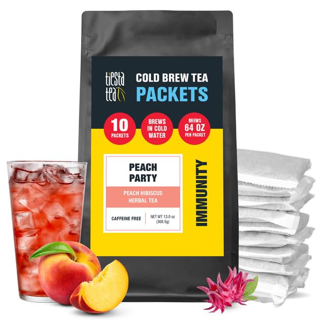 Tiesta Tea - Peach Party Cold Brew, Peach Hibiscus Herbal Tea