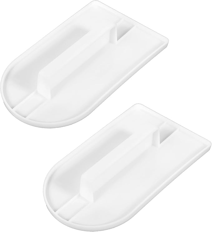 XLIUAX 2 PCS Fondant Smoother, White Plastic Fondant Icing Smoother