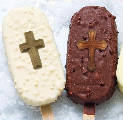 Cross Molds Silicone Fondat Cake Chocolate Mold 2pcs for Baptism Party Supplies